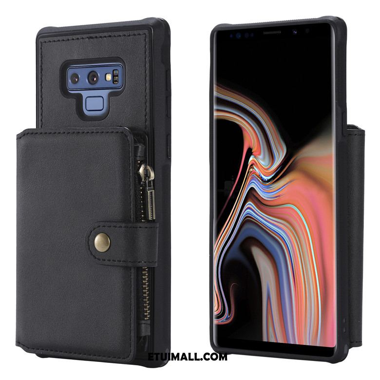 Etui Samsung Galaxy Note 9 Tendencja Anti-fall Portfel Zamek Czerwony Pokrowce Sprzedam