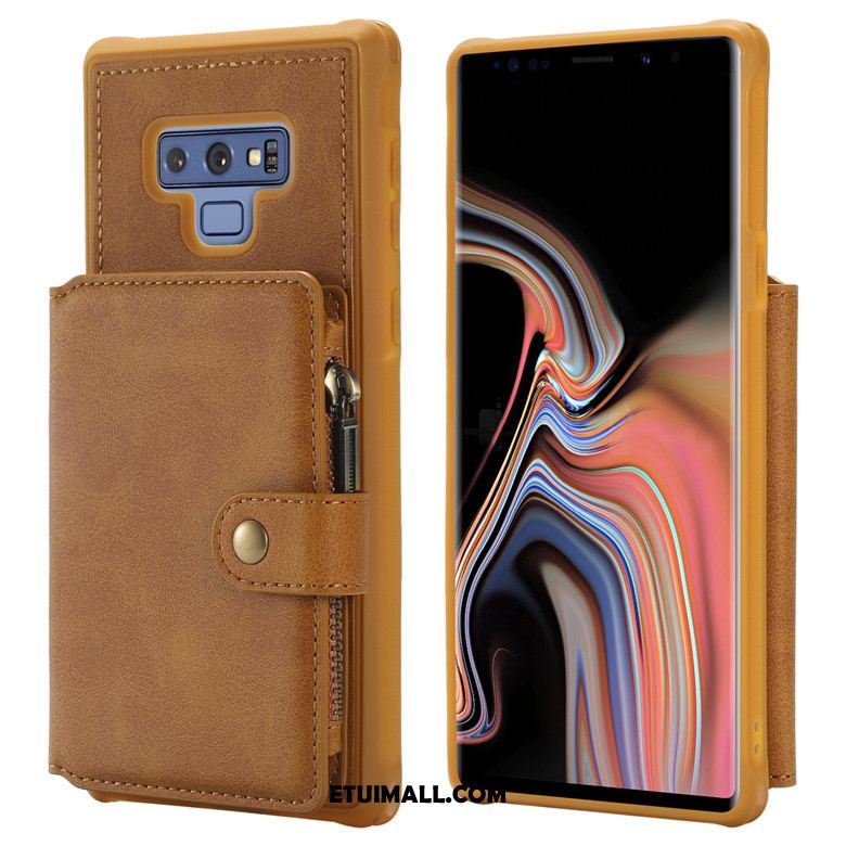 Etui Samsung Galaxy Note 9 Tendencja Anti-fall Portfel Zamek Czerwony Pokrowce Sprzedam