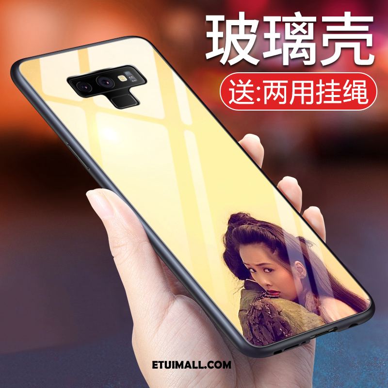 Etui Samsung Galaxy Note 9 Zielony Telefon Komórkowy Szkło Chiński Styl Duży Futerał Na Sprzedaż