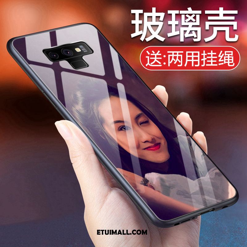 Etui Samsung Galaxy Note 9 Zielony Telefon Komórkowy Szkło Chiński Styl Duży Futerał Na Sprzedaż