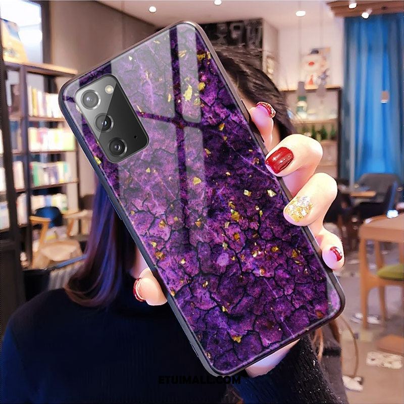 Etui Samsung Galaxy Note20 Telefon Komórkowy Lampart Gwiazda Różowe Szkło Obudowa Tanie