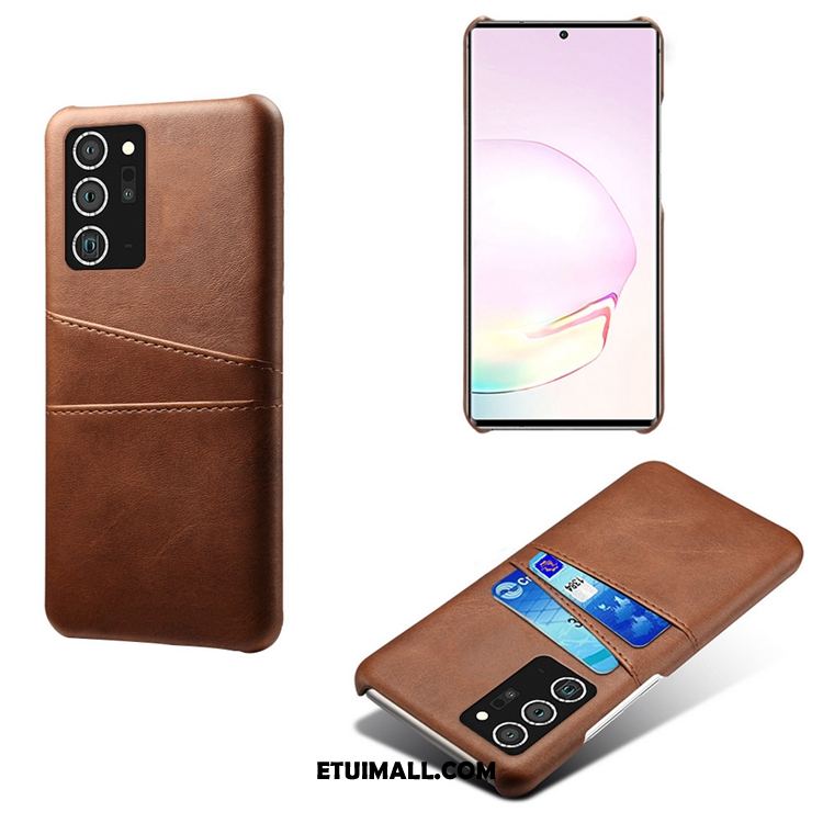 Etui Samsung Galaxy Note20 Ultra Telefon Komórkowy Torby Gwiazda Karta Czerwony Pokrowce Dyskont