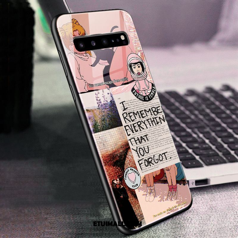 Etui Samsung Galaxy S10 5g Szkło Telefon Komórkowy All Inclusive Gwiazda Zielony Pokrowce Kupię