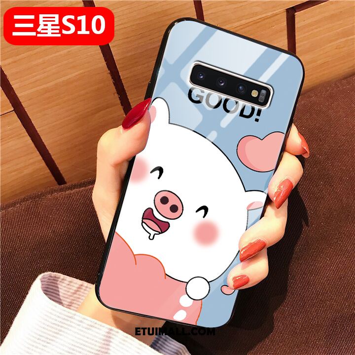 Etui Samsung Galaxy S10 Anti-fall Ochraniacz Silikonowe All Inclusive Czerwony Netto Pokrowce Tanie