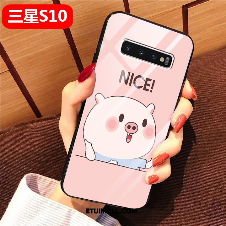 Etui Samsung Galaxy S10 Anti-fall Ochraniacz Silikonowe All Inclusive Czerwony Netto Pokrowce Tanie