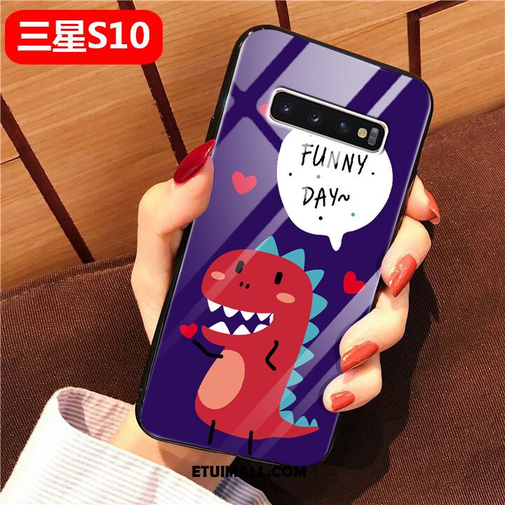 Etui Samsung Galaxy S10 Anti-fall Ochraniacz Silikonowe All Inclusive Czerwony Netto Pokrowce Tanie