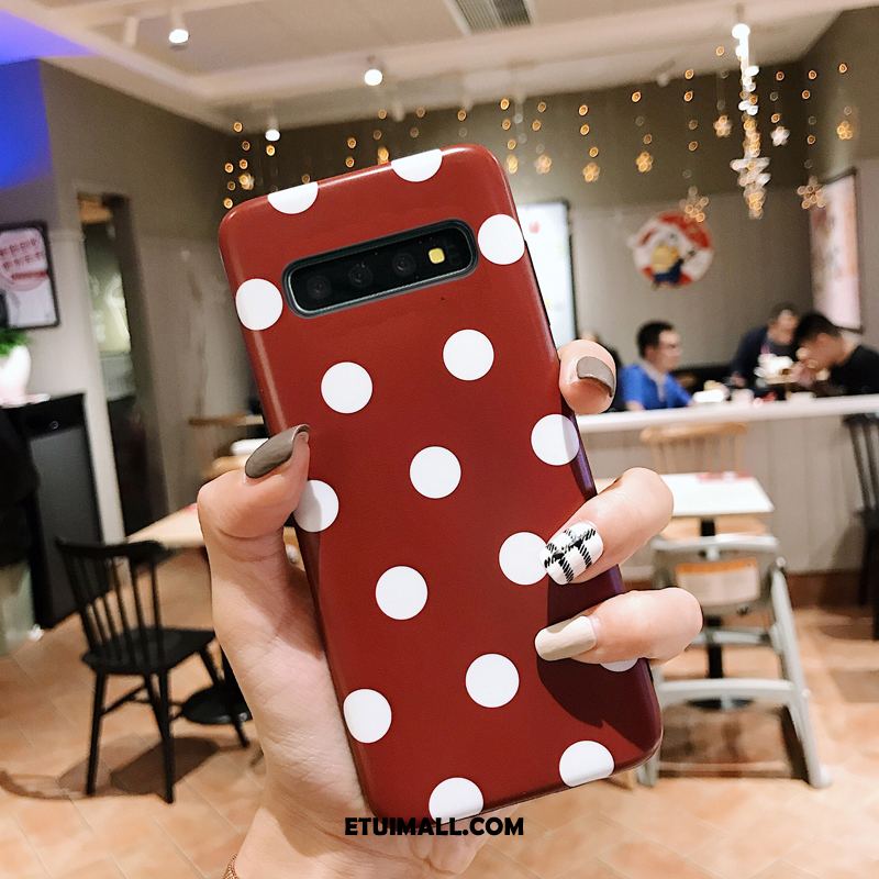 Etui Samsung Galaxy S10 Czerwony Netto Gwiazda Zielony Nubuku Cienkie Obudowa Sklep