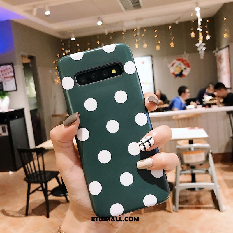 Etui Samsung Galaxy S10 Czerwony Netto Gwiazda Zielony Nubuku Cienkie Obudowa Sklep