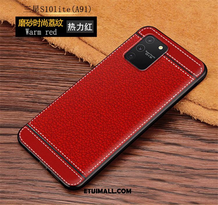 Etui Samsung Galaxy S10 Lite Osobowość Nubuku Czerwony Gwiazda Ochraniacz Obudowa Tanie