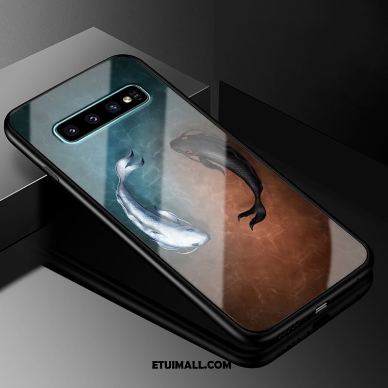 Etui Samsung Galaxy S10+ Niebieski Anti-fall Ochraniacz Szkło Kreatywne Futerał Tanie