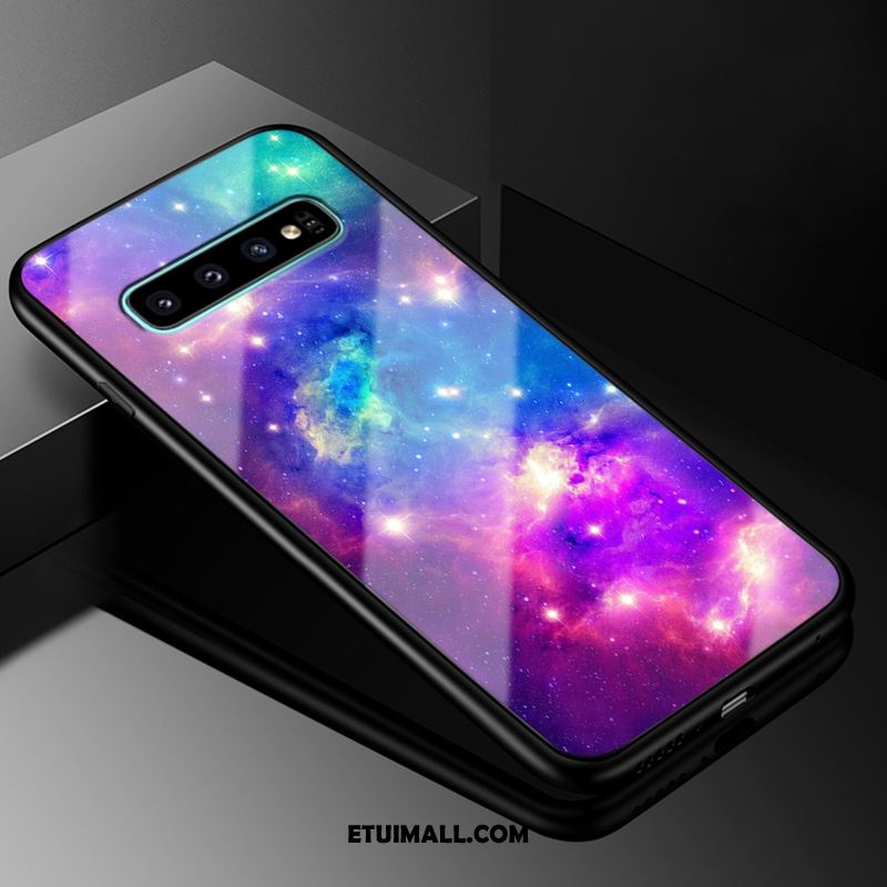 Etui Samsung Galaxy S10+ Niebieski Anti-fall Ochraniacz Szkło Kreatywne Futerał Tanie