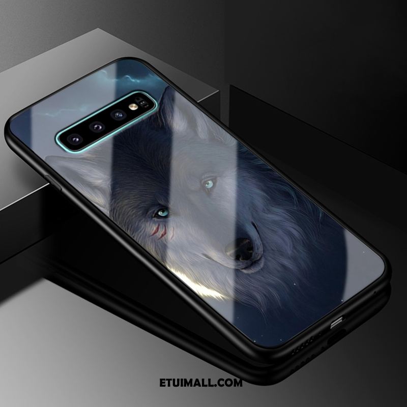 Etui Samsung Galaxy S10+ Niebieski Anti-fall Ochraniacz Szkło Kreatywne Futerał Tanie