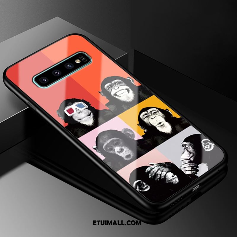 Etui Samsung Galaxy S10+ Niebieski Anti-fall Ochraniacz Szkło Kreatywne Futerał Tanie