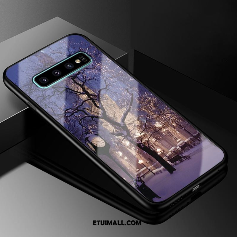 Etui Samsung Galaxy S10+ Niebieski Anti-fall Ochraniacz Szkło Kreatywne Futerał Tanie