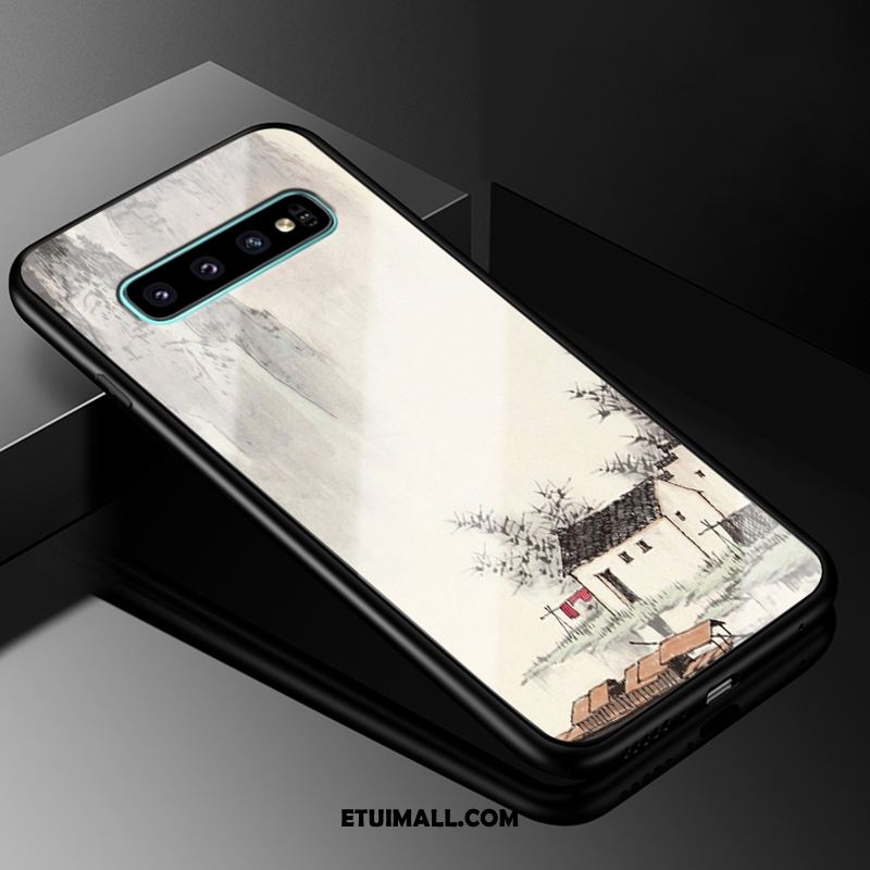 Etui Samsung Galaxy S10+ Niebieski Anti-fall Ochraniacz Szkło Kreatywne Futerał Tanie