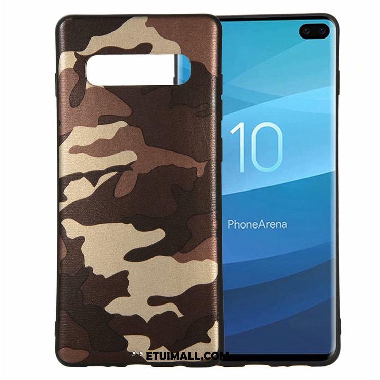 Etui Samsung Galaxy S10+ Ochraniacz Biały Miękki Anti-fall Pu Pokrowce Online