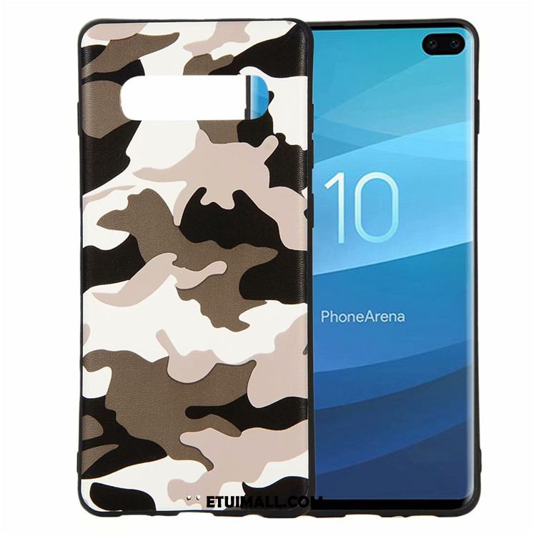 Etui Samsung Galaxy S10+ Ochraniacz Biały Miękki Anti-fall Pu Pokrowce Online