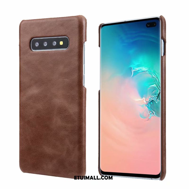 Etui Samsung Galaxy S10 Prawdziwa Skóra Tendencja Torby Trudno Gwiazda Obudowa Sklep