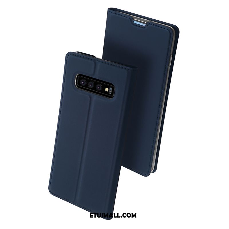 Etui Samsung Galaxy S10+ Skórzany Futerał Różowe Miękki Gwiazda All Inclusive Futerał Tanie