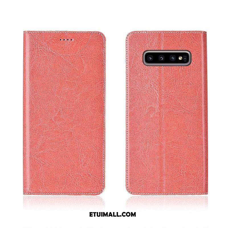 Etui Samsung Galaxy S10+ Telefon Komórkowy Prawdziwa Skóra Ochraniacz Klapa Gwiazda Futerał Kupię