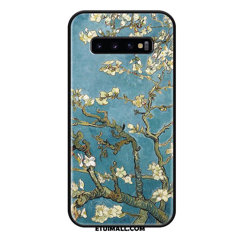 Etui Samsung Galaxy S10+ Tendencja Zielony Gwiazda Obraz Olejny Luksusowy Futerał Sklep