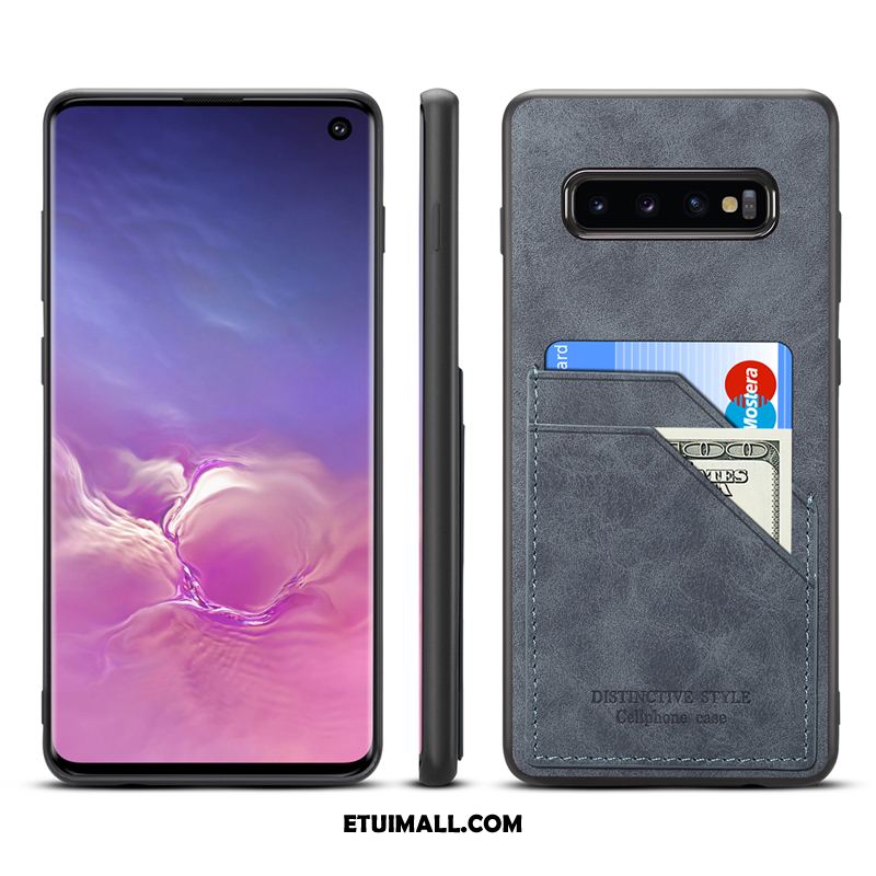 Etui Samsung Galaxy S10 Zielony Silikonowe Gwiazda Prawdziwa Skóra Karta Obudowa Sklep