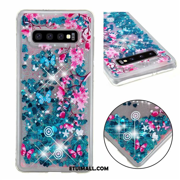 Etui Samsung Galaxy S10 Złoto Quicksand Proszek Miękki Kreskówka Futerał Sklep