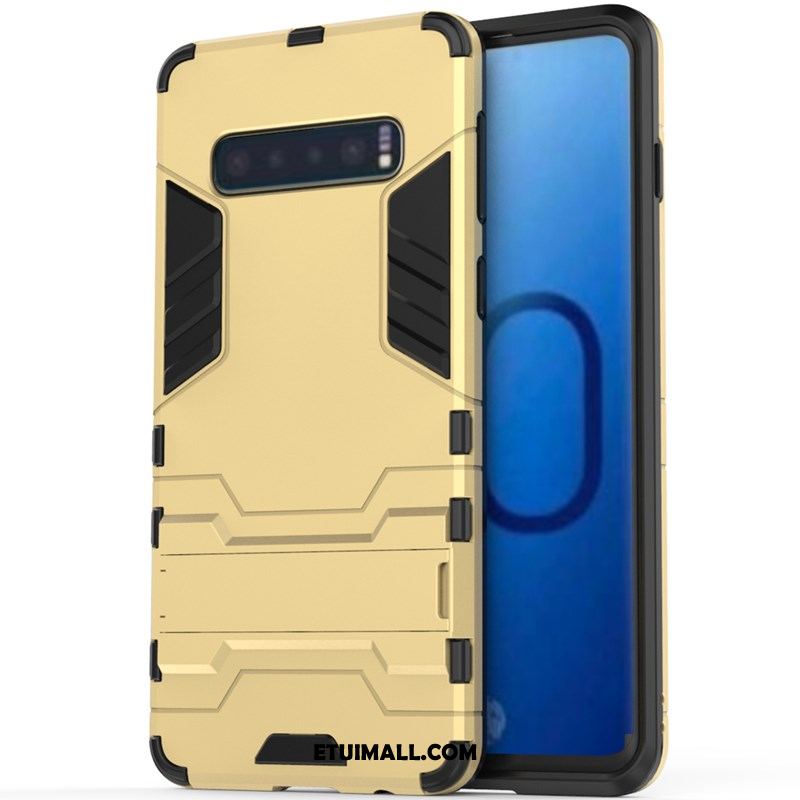 Etui Samsung Galaxy S10+ Żółty Wspornik Anti-fall Torby Gwiazda Futerał Sklep