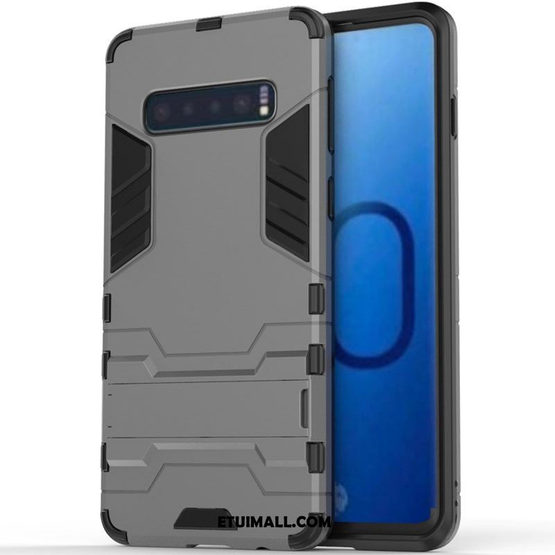 Etui Samsung Galaxy S10+ Żółty Wspornik Anti-fall Torby Gwiazda Futerał Sklep