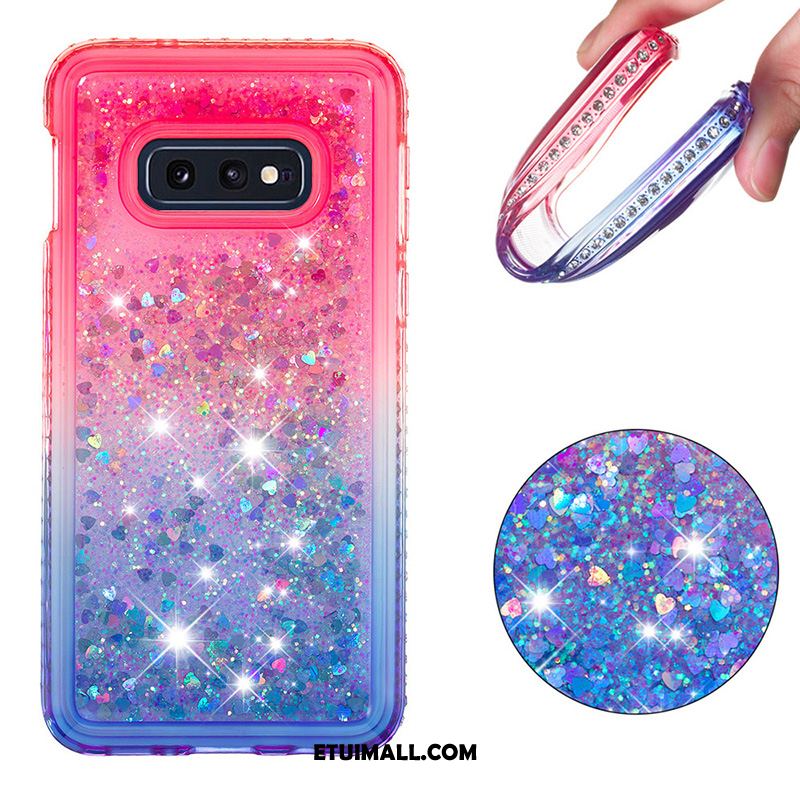 Etui Samsung Galaxy S10e Anti-fall Ochraniacz Gradient Fioletowy Niebieski Pokrowce Na Sprzedaż