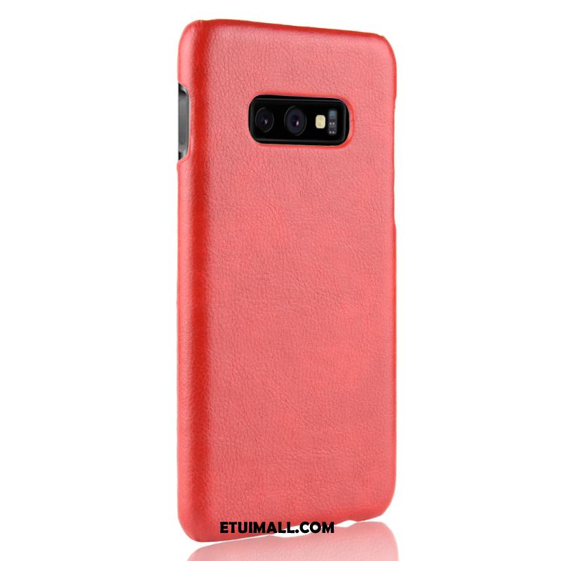 Etui Samsung Galaxy S10e Litchi Wzór Nubuku Telefon Komórkowy Vintage Futerał Sprzedam