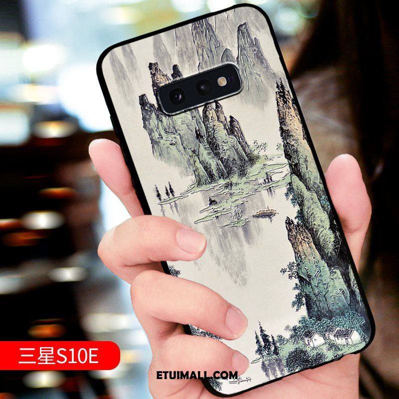 Etui Samsung Galaxy S10e Ochraniacz Anti-fall Gwiazda Relief Nowy Pokrowce Na Sprzedaż