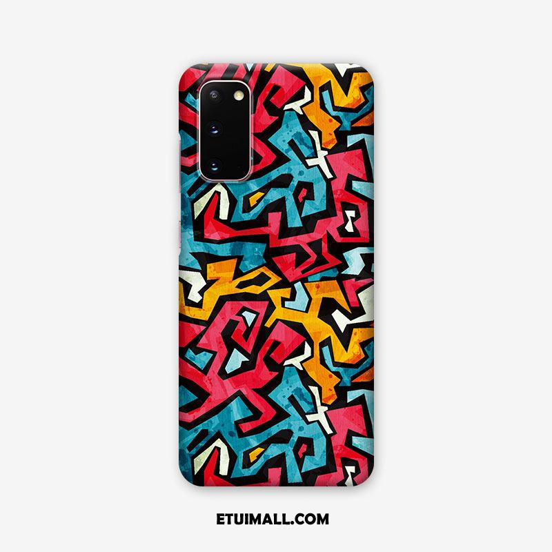 Etui Samsung Galaxy S20+ Kolor Anti-fall Nubuku Cienkie Wzór Obudowa Online