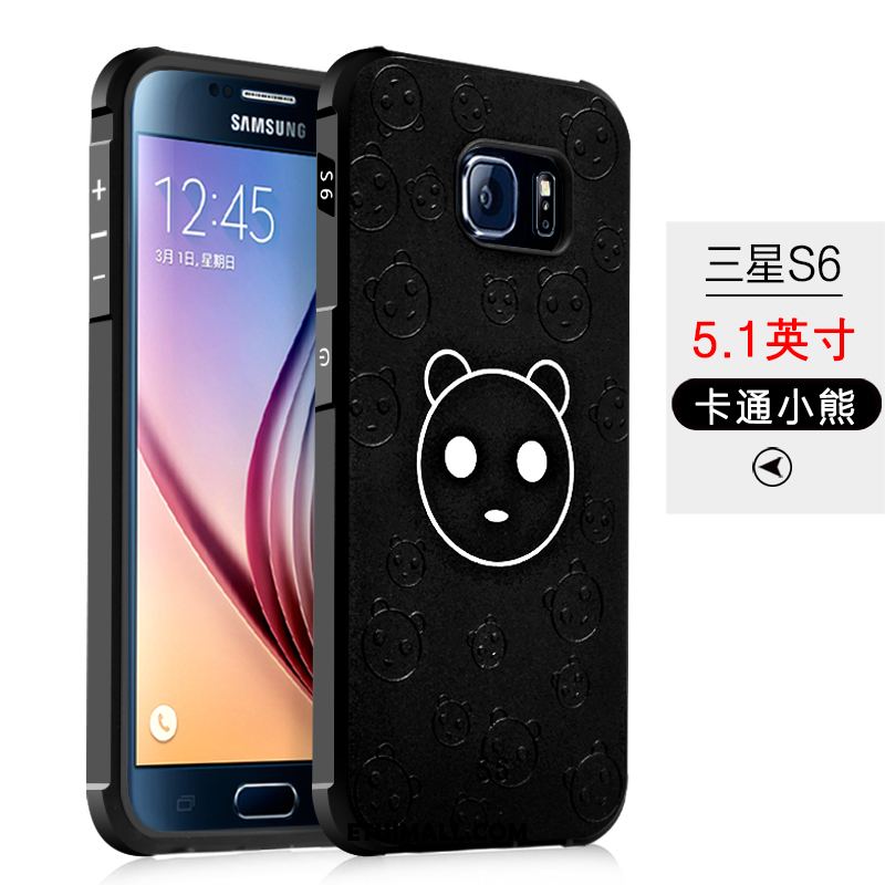 Etui Samsung Galaxy S6 Czarny Ochraniacz Miękki Silikonowe Gwiazda Pokrowce Sprzedam