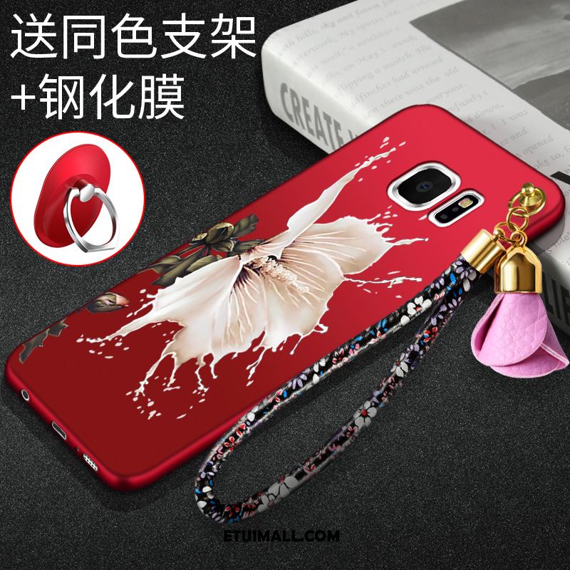 Etui Samsung Galaxy S6 Edge Gwiazda Ochraniacz Czerwony Nubuku Silikonowe Obudowa Sprzedam