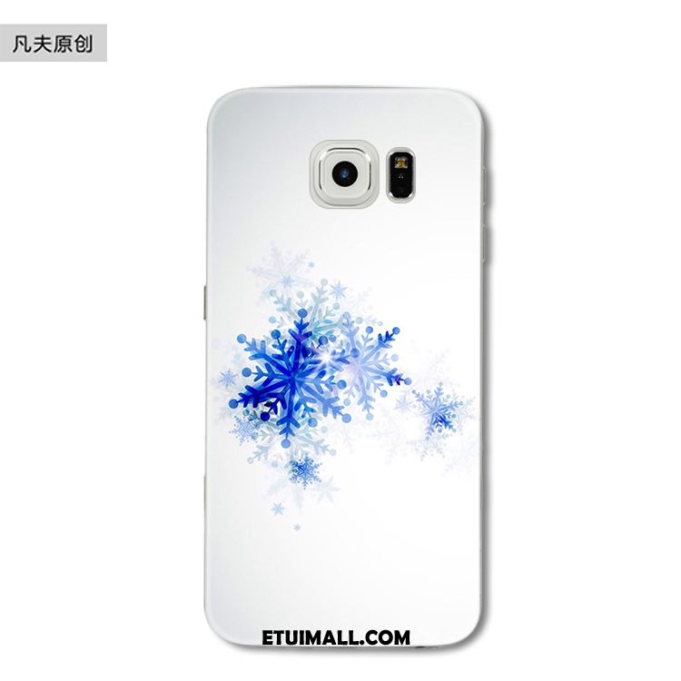 Etui Samsung Galaxy S6 Edge Miękki Boże Narodzenie Niebieski Ochraniacz Telefon Komórkowy Futerał Tanie