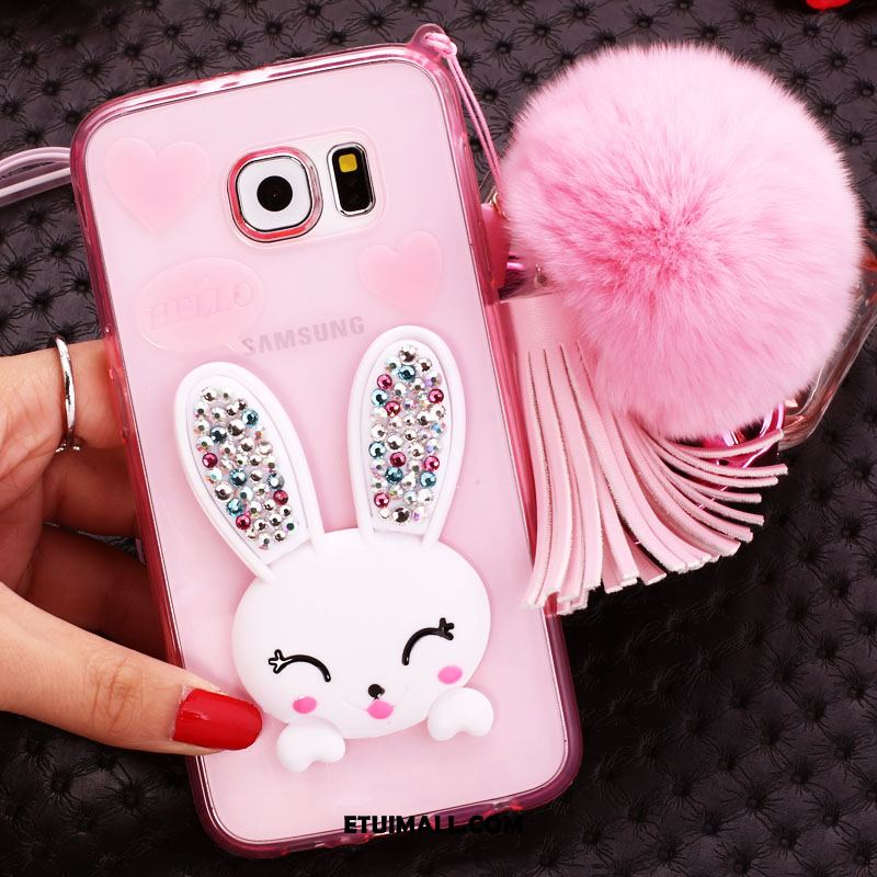 Etui Samsung Galaxy S6 Edge Silikonowe Ochraniacz Rhinestone Zielony Gwiazda Pokrowce Tanie