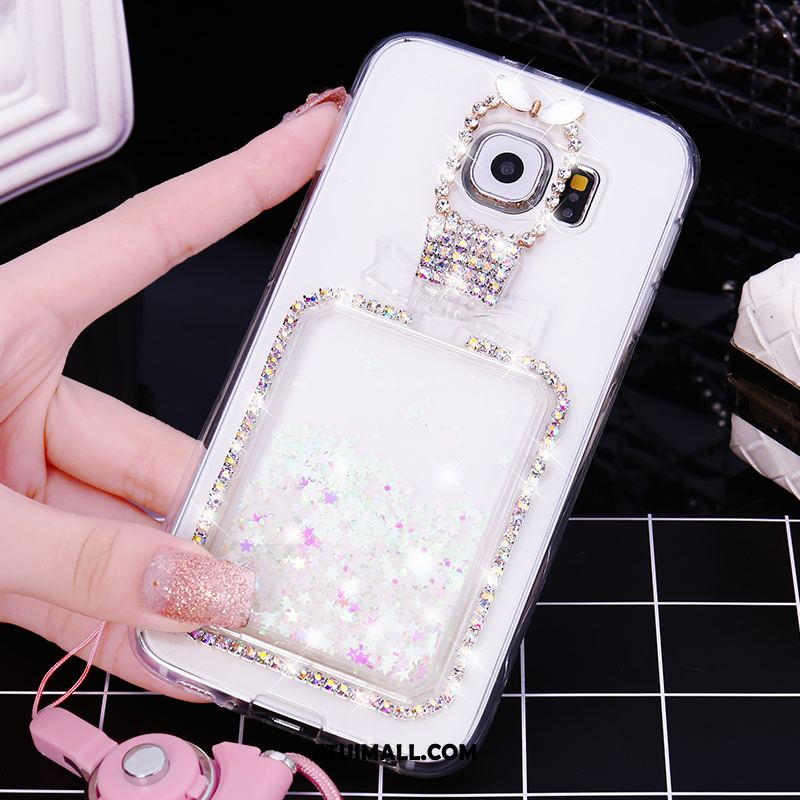 Etui Samsung Galaxy S6 Gwiazda Rhinestone Quicksand Kreatywne Telefon Komórkowy Pokrowce Tanie