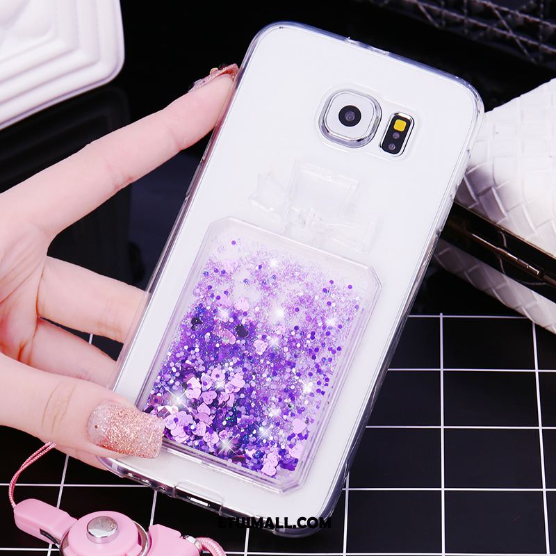 Etui Samsung Galaxy S6 Gwiazda Rhinestone Quicksand Kreatywne Telefon Komórkowy Pokrowce Tanie