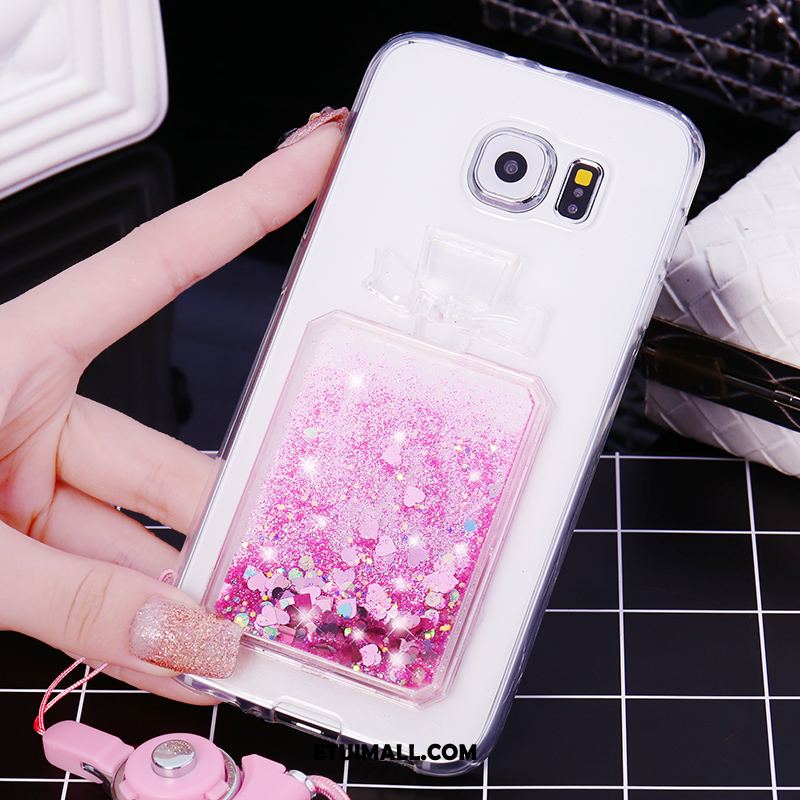 Etui Samsung Galaxy S6 Gwiazda Rhinestone Quicksand Kreatywne Telefon Komórkowy Pokrowce Tanie