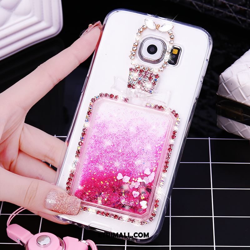 Etui Samsung Galaxy S6 Gwiazda Rhinestone Quicksand Kreatywne Telefon Komórkowy Pokrowce Tanie