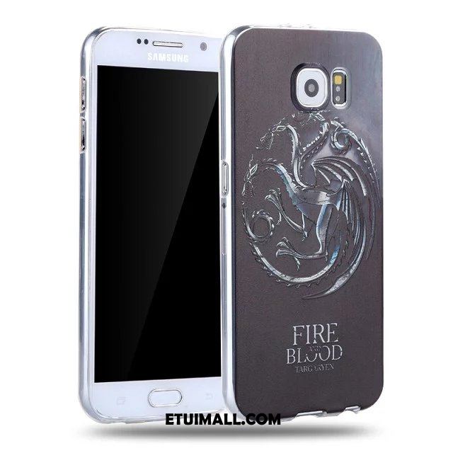 Etui Samsung Galaxy S6 Gwiazda Telefon Komórkowy Relief Ochraniacz Miękki Futerał Na Sprzedaż