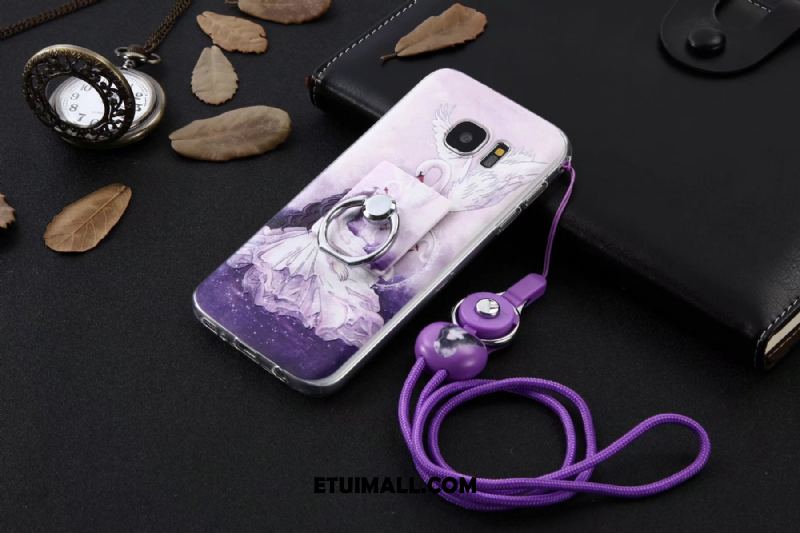 Etui Samsung Galaxy S6 Kreskówka Wspornik Ochraniacz Biały Ring Futerał Sprzedam