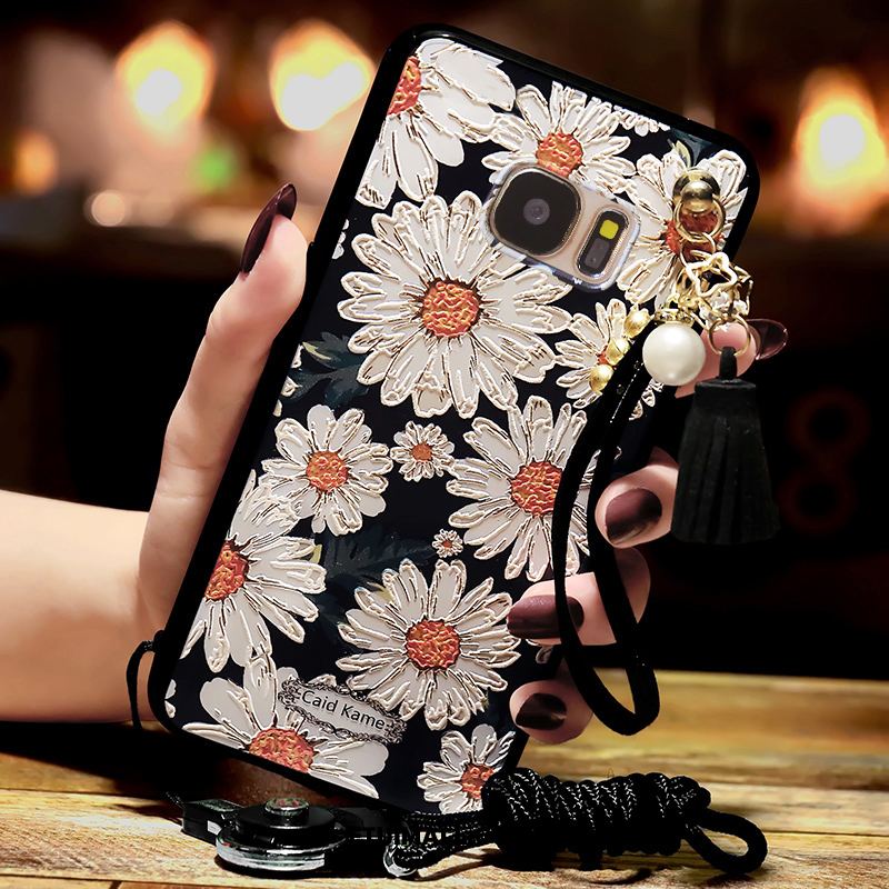 Etui Samsung Galaxy S6 Moda Czarny Relief Gwiazda Anti-fall Obudowa Kup