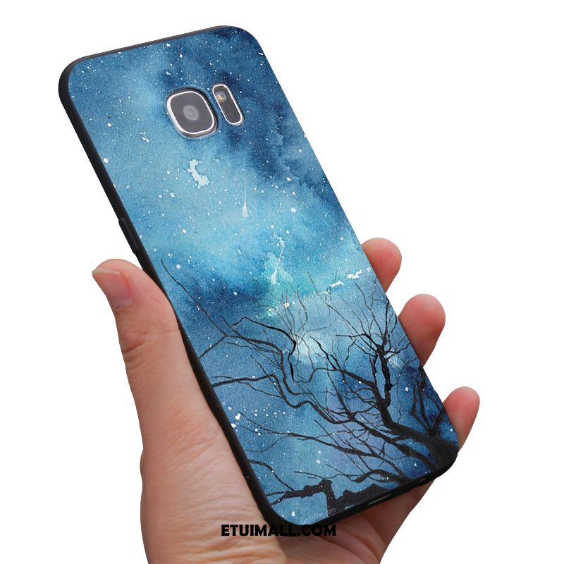 Etui Samsung Galaxy S6 Niebieski Telefon Komórkowy Osobowość Miękki Ochraniacz Futerał Tanie