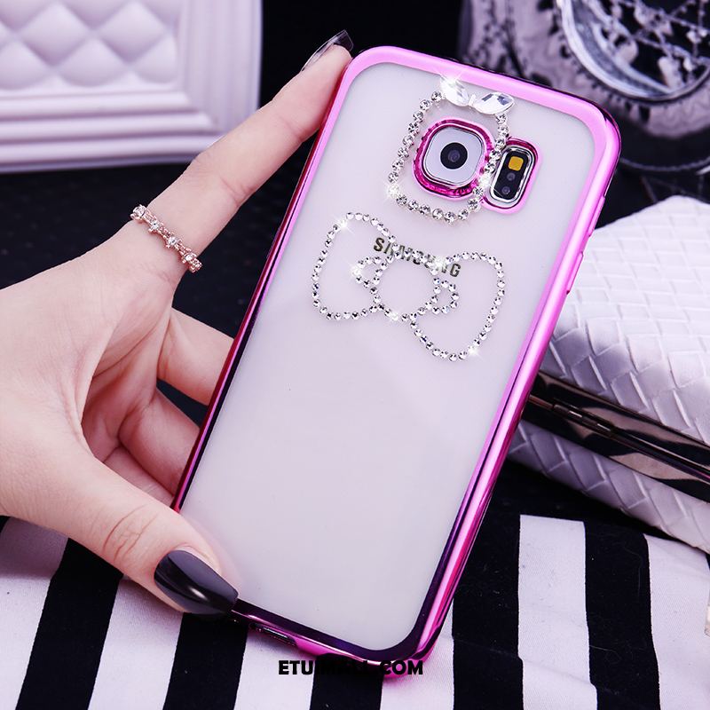 Etui Samsung Galaxy S6 Telefon Komórkowy Miękki Rhinestone Tendencja Silikonowe Obudowa Tanie