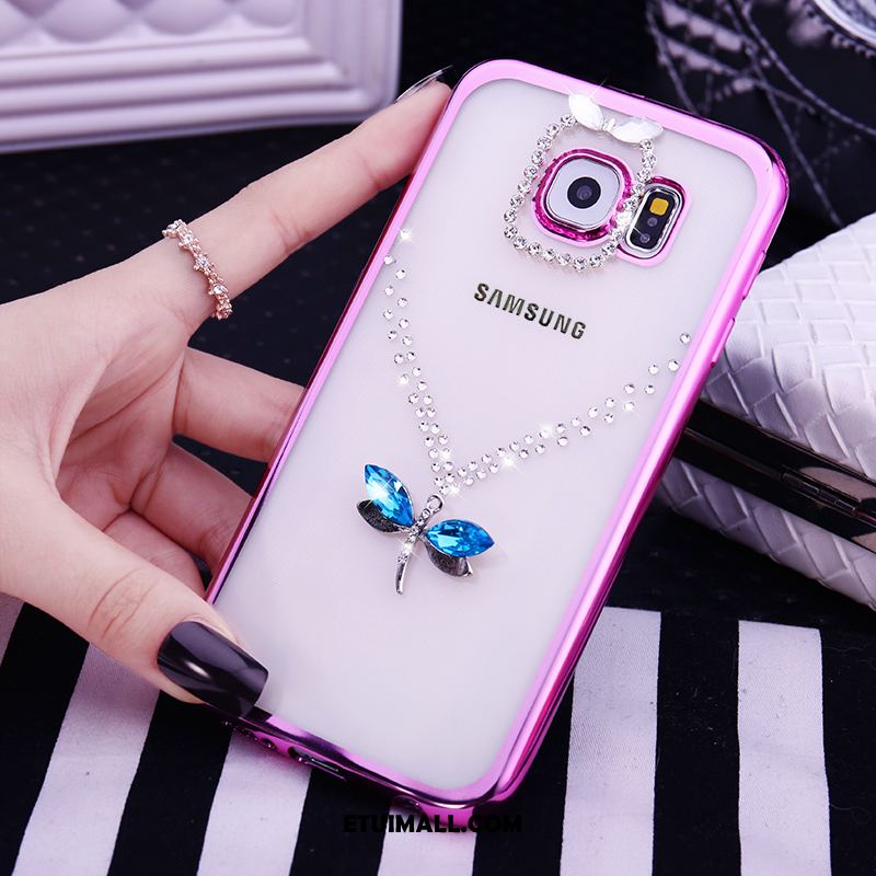 Etui Samsung Galaxy S6 Telefon Komórkowy Miękki Rhinestone Tendencja Silikonowe Obudowa Tanie