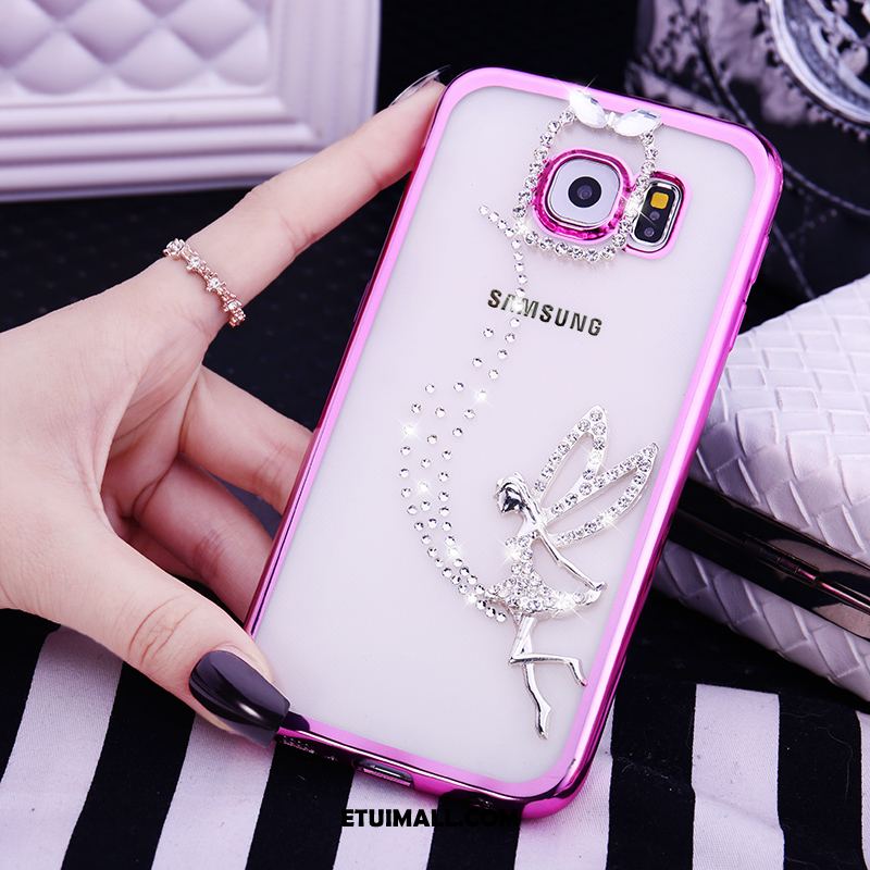 Etui Samsung Galaxy S6 Telefon Komórkowy Miękki Rhinestone Tendencja Silikonowe Obudowa Tanie