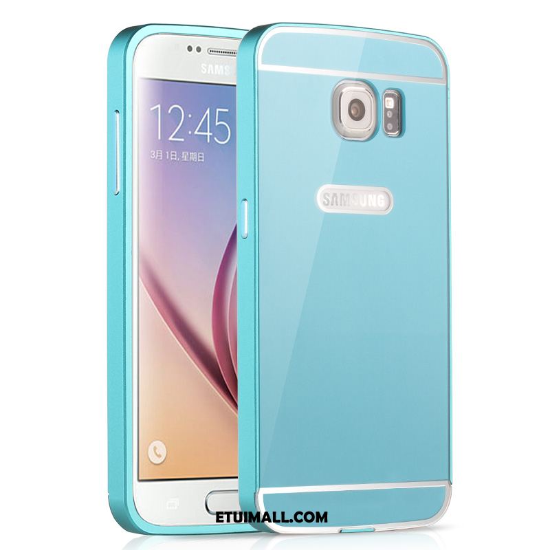 Etui Samsung Galaxy S6 Telefon Komórkowy Srebro Metal Ochraniacz Wysoki Futerał Na Sprzedaż