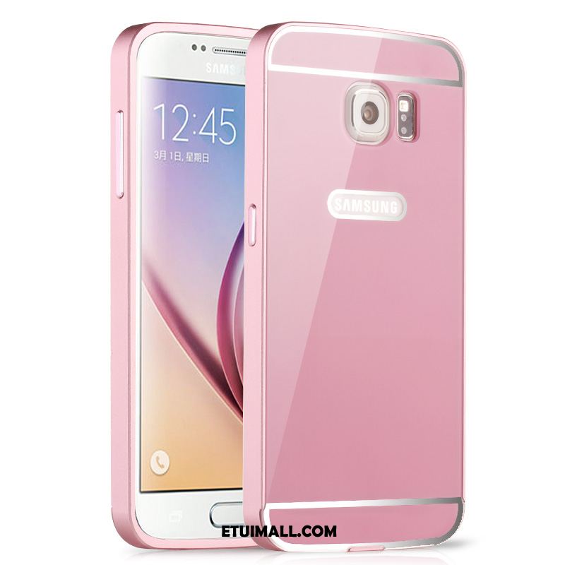 Etui Samsung Galaxy S6 Telefon Komórkowy Srebro Metal Ochraniacz Wysoki Futerał Na Sprzedaż